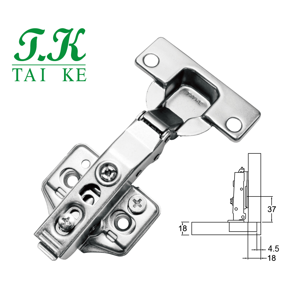 TK-3.5th Generation - Buffering Door Cabinet Hinge (Three Holes)