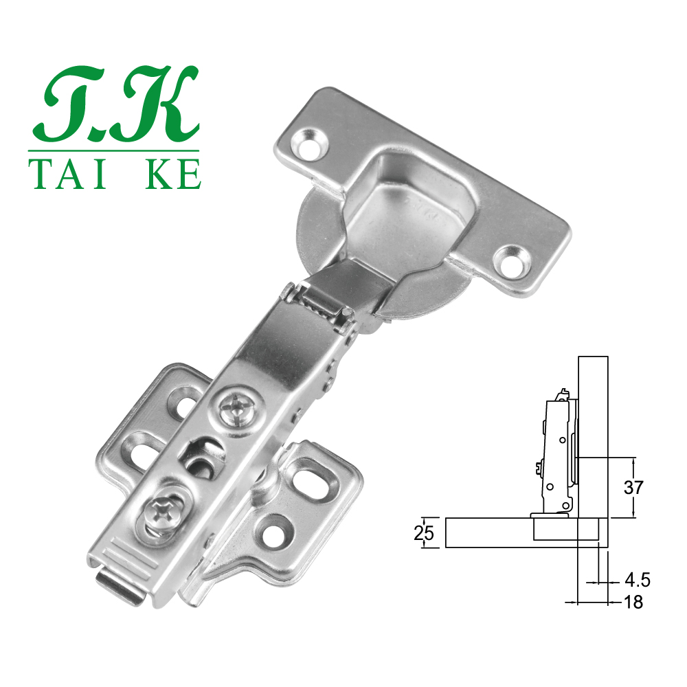 TK-Third-Generation- Buffering Cabinet Hinge for Thick Doors (Four Holes)