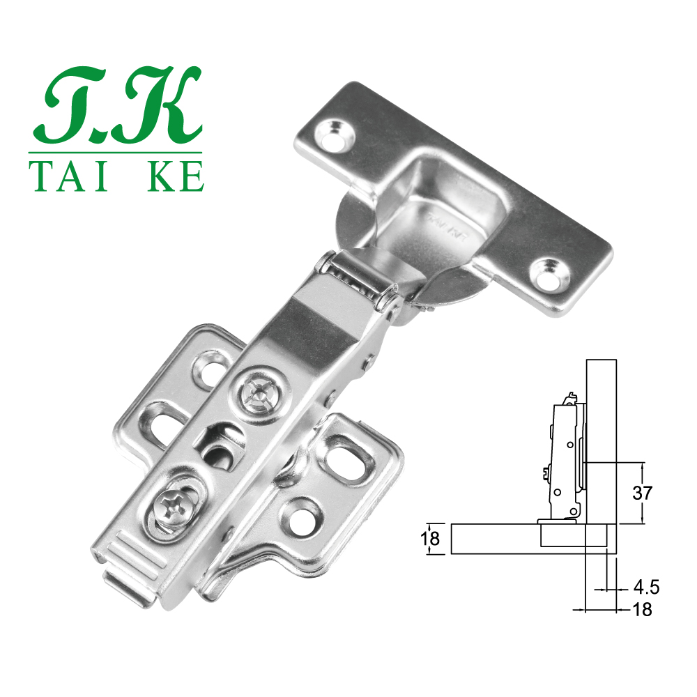 TK – Third Generation- Buffering Door Cabinet Hinge ( Four Holes)