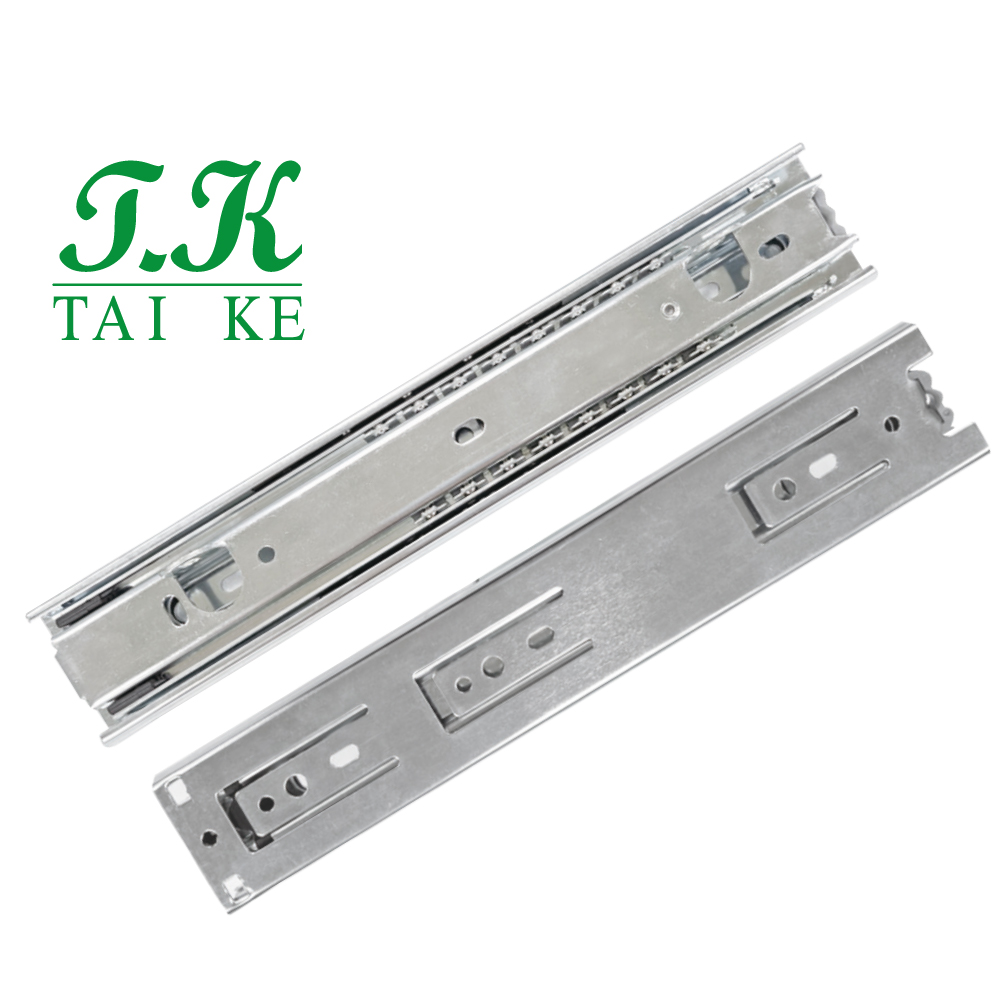 TK-Three-Fold Draw Slide Rail with Drawer Bottom Mount