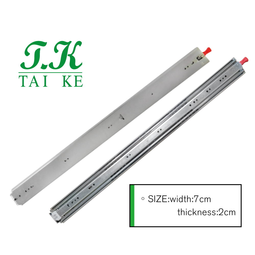 TK-Heavy Duty Draw Slide Rails (Red bottom)